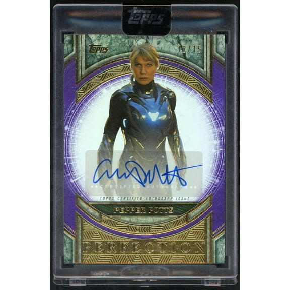 2025 Topps Marvel The Collector Pepper Potts #MP-GP Perfection Purple Auto /15