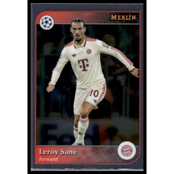 2025 Topps Merlin Collections Leroy San #13 Near Mint FC Bayern Mnchen Soccer Card