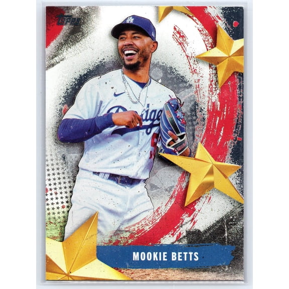 2025 Topps Stars of MLB Mookie Betts SMLB-17 Baseball Card Los Angeles Dodgers