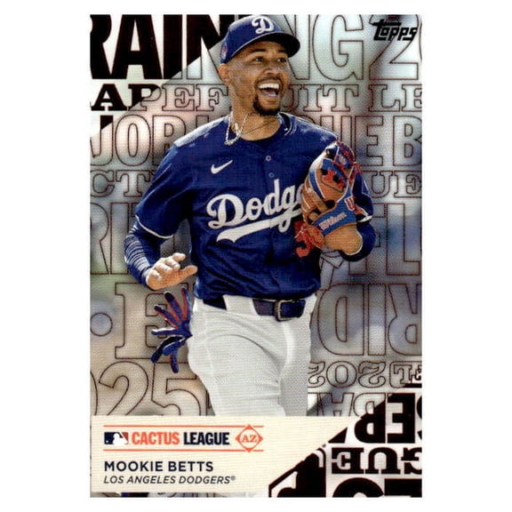 2025 Topps Training Grounds Mookie Betts Los Angeles Dodgers #TG-17 Baseball Card