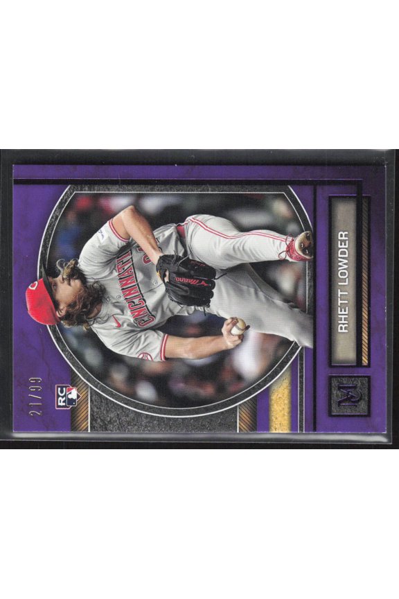 2025 Topps Museum Collection Rhett Lowder #49 Purple /99 RC