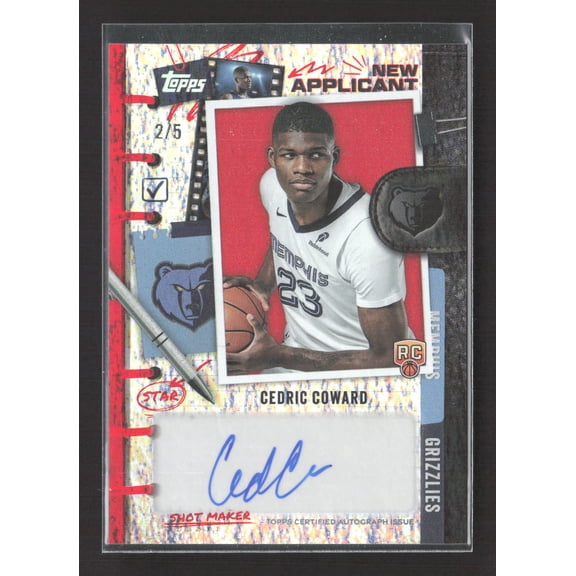 2025 Topps New Applicant Cedric Coward #NA-CC RC 2/5