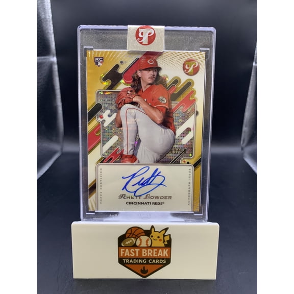 2025 Topps Pristine Baseball Gold RC Auto Rhett Lowder Cincinnati Reds #PA-RL Baseball Card
