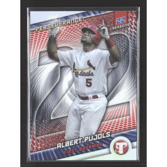 2025 Topps Pristine Perseverance Albert Pujols #P-12 St. Louis Cardinals MLB Baseball Trading Card