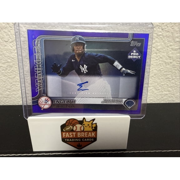 2025 Topps Pro Debut #299 Purple Foil Parallel Rookie Baseball Card Serial Numbered Near Mint or Better