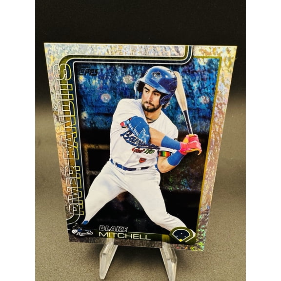 2025 Topps Pro Debut Blake Mitchell #PD-90 Sparkle Foil Short Print Parallel/Variety Quad Cities River Bandits MiLB Baseball Trading Card