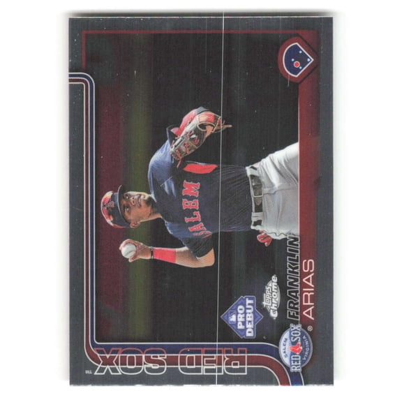 2025 Topps Pro Debut Chrome #PDC-138 Franklin Arias RC Rookie Salem Red Sox MiLB Baseball Base Trading Card