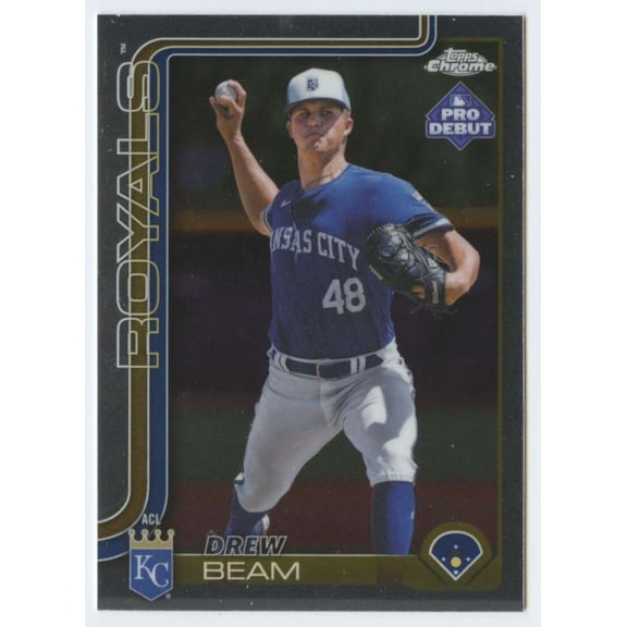 2025 Topps Pro Debut Chrome #PDC-144 Drew Beam RC Rookie ACL Royals  MiLB Baseball Base Trading Card