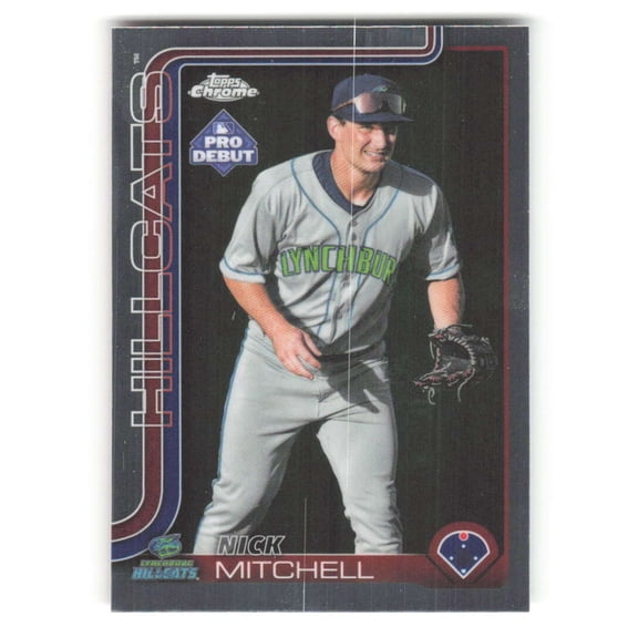 2025 Topps Pro Debut Chrome #PDC-149 Nick Mitchell RC Rookie Lynchburg Hillcats MiLB Baseball Base Trading Card