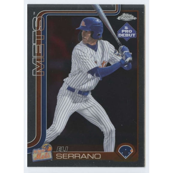 2025 Topps Pro Debut Chrome #PDC-153 Eli Serrano RC Rookie St. Lucie Mets MiLB Baseball Base Trading Card