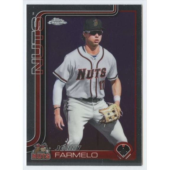 2025 Topps Pro Debut Chrome #PDC-156 Jonny Farmelo RC Rookie Modesto Nuts MiLB Baseball Base Trading Card