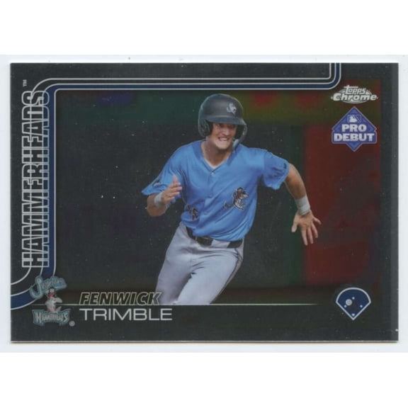 2025 Topps Pro Debut Chrome #PDC-29 Fenwick Trimble RC Rookie Jupiter Hammerheads MiLB Baseball Base Trading Card
