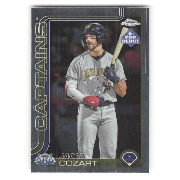 2025 Topps Pro Debut Chrome #PDC-3 Jacob Cozart RC Rookie Lake County Captains MiLB Baseball Base Trading Card