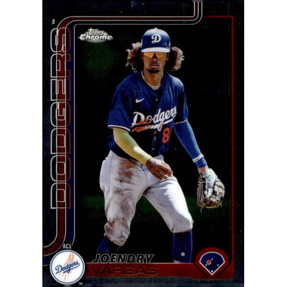 2025 Topps Pro Debut Chrome #PDC-47 Joendry Vargas RC Rookie ACL Dodgers MiLB Baseball Base Trading Card