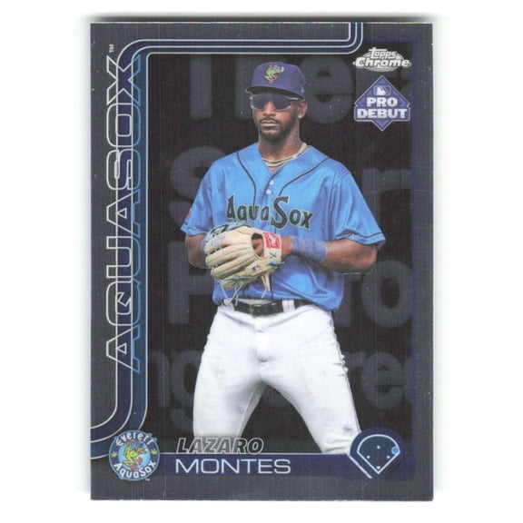 2025 Topps Pro Debut Chrome #PDC-62 Lazaro Montes RC Rookie Everett AquaSox MiLB Baseball Base Trading Card