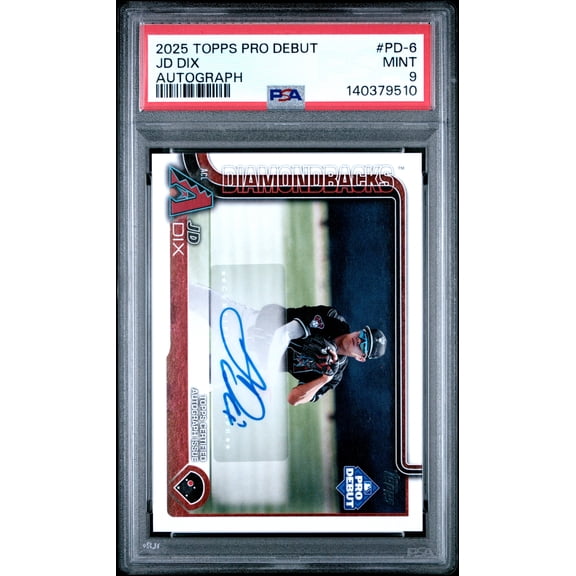 2025 Topps Pro Debut JD DIX #6 Autograph PSA 9