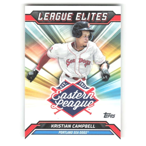 2025 Topps Pro Debut League Elites #LE-9 Kristian Campbell RC Rookie Portland Sea Dogs  MiLB Baseball Trading Card