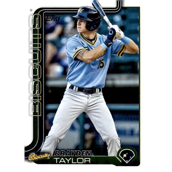2025 Topps Pro Debut #PD-101 Brayden Taylor RC Rookie Montgomery Biscuits MiLB Baseball Base Trading Card