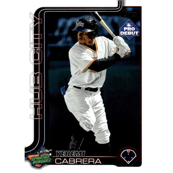 2025 Topps Pro Debut #PD-103 Yeremi Cabrera RC Rookie Hub City Spartanburgers MiLB Baseball Base Trading Card