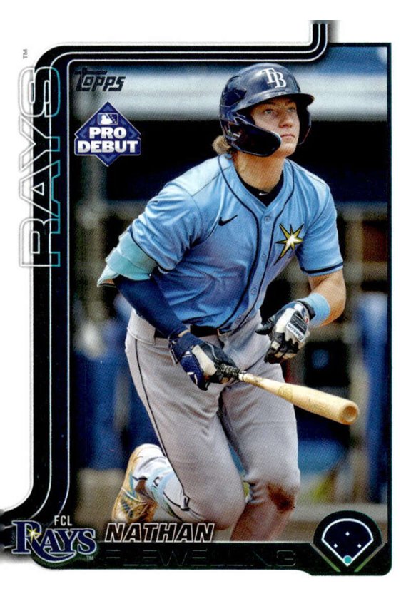 2025 Topps Pro Debut #PD-106 Nathan Flewelling RC Rookie FCL Rays  MiLB Baseball Base Trading Card