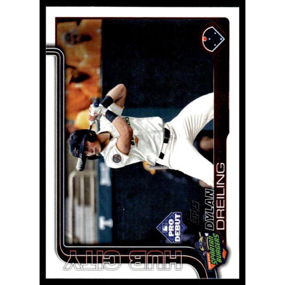 2025 Topps Pro Debut #PD-115 Dylan Dreiling RC Rookie Hub City Spartanburgers  MiLB Baseball Base Trading Card