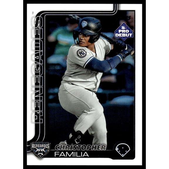 2025 Topps Pro Debut #PD-118 Christopher Familia RC Rookie Hudson Valley Renegades MiLB Baseball Base Trading Card
