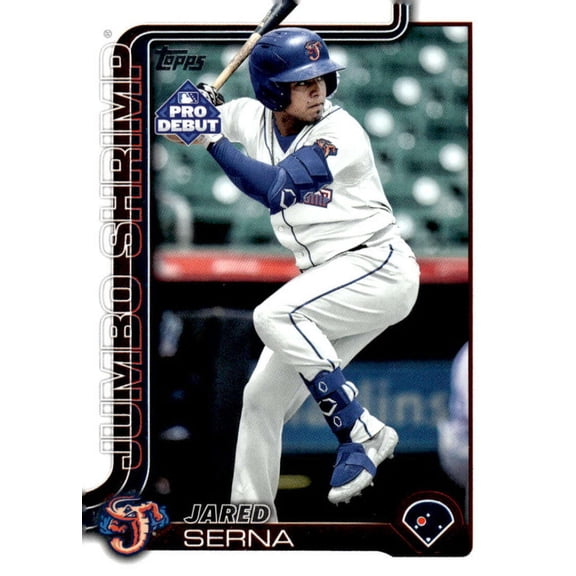 2025 Topps Pro Debut #PD-121 Jared Serna RC Rookie Jacksonville Jumbo Shrimp MiLB Baseball Base Trading Card