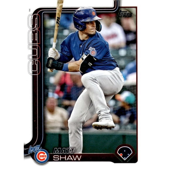 2025 Topps Pro Debut #PD-128 Matt Shaw RC Rookie Iowa Cubs MiLB Baseball Base Trading Card