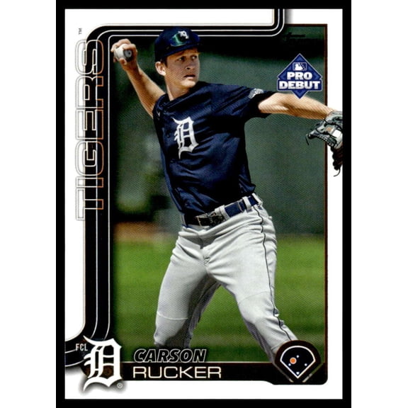 2025 Topps Pro Debut #PD-134 Carson Rucker RC Rookie FCL Tigers MiLB Baseball Base Trading Card
