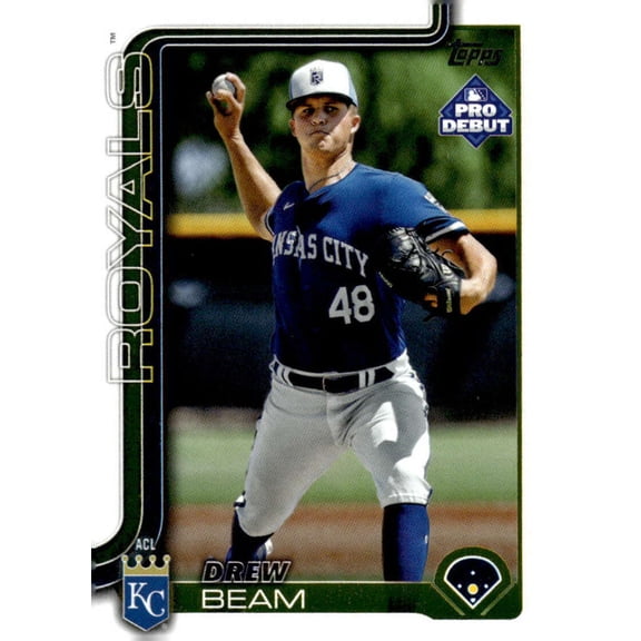 2025 Topps Pro Debut #PD-144 Drew Beam RC Rookie ACL Royals  MiLB Baseball Base Trading Card