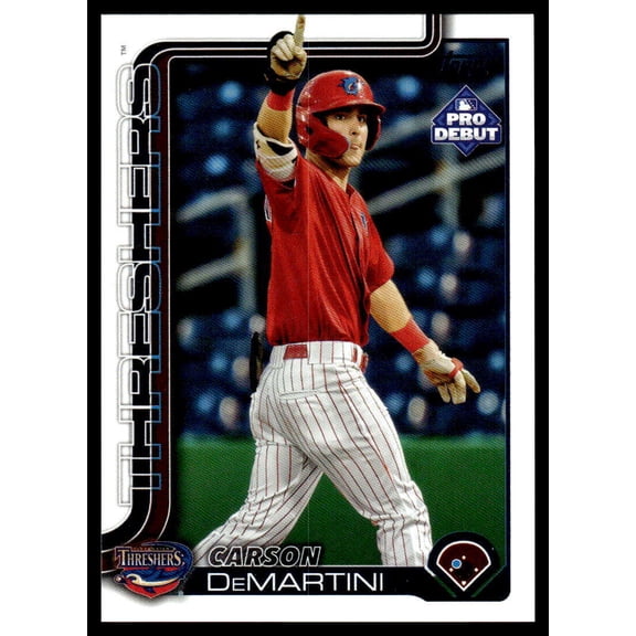 2025 Topps Pro Debut #PD-152 Carson DeMartini RC Rookie Clearwater Threshers MiLB Baseball Base Trading Card