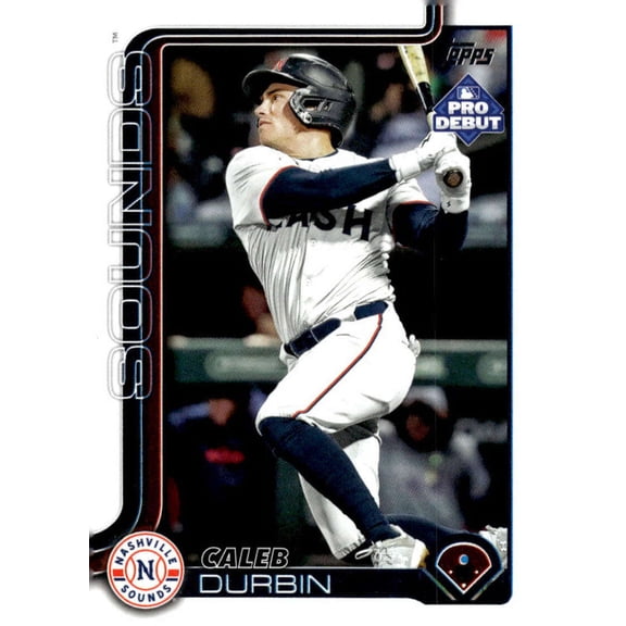 2025 Topps Pro Debut #PD-160 Caleb Durbin RC Rookie Nashville Sounds  MiLB Baseball Base Trading Card