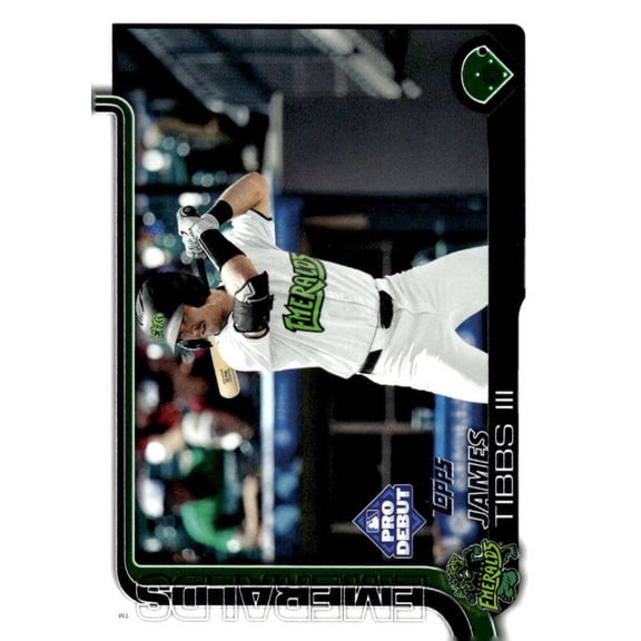 2025 Topps Pro Debut #PD-166 James Tibbs III RC Rookie Eugene Emeralds  MiLB Baseball Base Trading Card