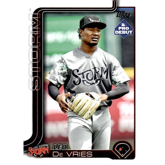 2025 Topps Pro Debut #PD-17 Leo De Vries RC Rookie Lake Elsinore Storm  MiLB Baseball Base Trading Card