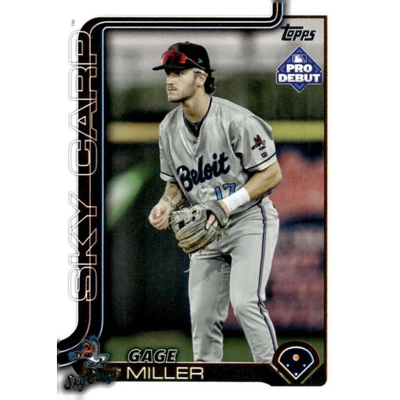2025 Topps Pro Debut #PD-180 Gage Miller RC Rookie Beloit Sky Carp MiLB Baseball Base Trading Card