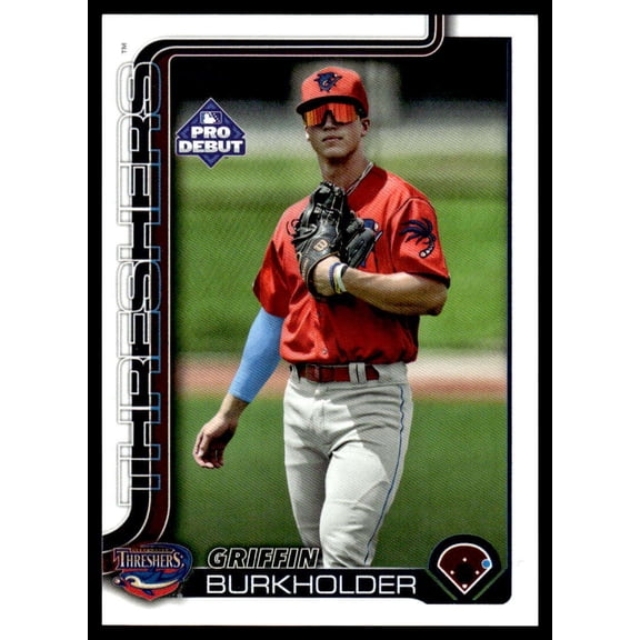 2025 Topps Pro Debut #PD-40 Griffin Burkholder RC Rookie Clearwater Threshers  MiLB Baseball Base Trading Card