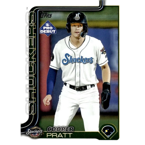 2025 Topps Pro Debut #PD-5 Cooper Pratt RC Rookie Biloxi Shuckers MiLB Baseball Base Trading Card