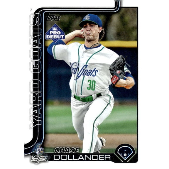 2025 Topps Pro Debut #PD-50 Chase Dollander RC Rookie Hartford Yard Goats  MiLB Baseball Base Trading Card