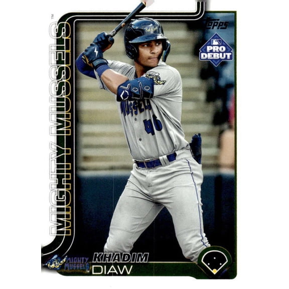 2025 Topps Pro Debut #PD-53 Khadim Diaw RC Rookie Fort Myers Mighty Mussels MiLB Baseball Base Trading Card
