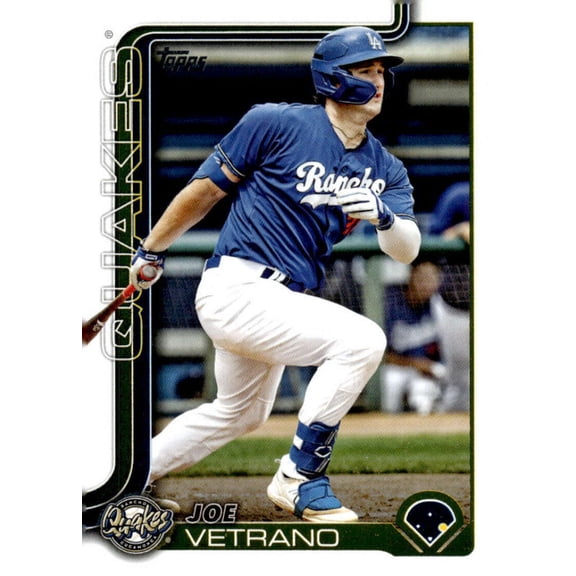 2025 Topps Pro Debut #PD-63 Joe Vetrano RC Rookie Rancho Cucamonga Quakes MiLB Baseball Base Trading Card