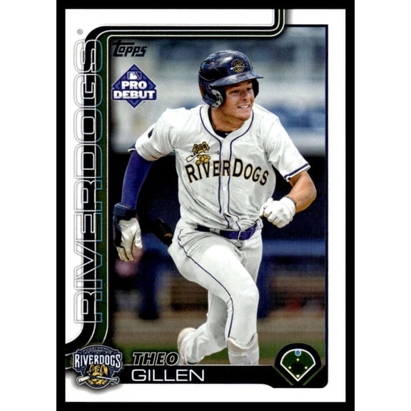 2025 Topps Pro Debut #PD-80 Theo Gillen RC Rookie Charleston Riverdogs MiLB Baseball Base Trading Card