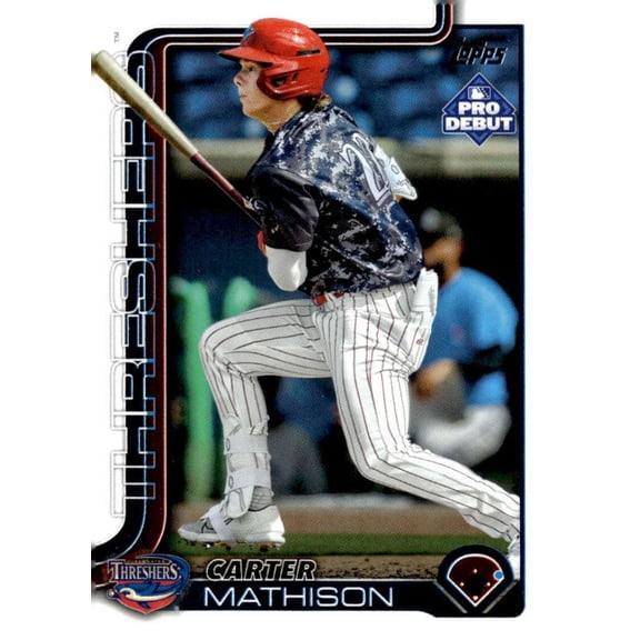 2025 Topps Pro Debut #PD-88 Carter Mathison RC Rookie Clearwater Threshers  MiLB Baseball Base Trading Card