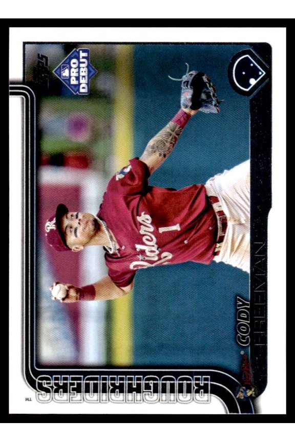 2025 Topps Pro Debut #PD-97 Cody Freeman RC Rookie Frisco RoughRiders  MiLB Baseball Base Trading Card