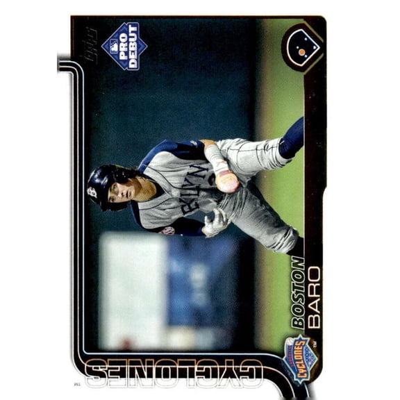 2025 Topps Pro Debut #PD-98 Boston Baro RC Rookie Brooklyn Cyclones MiLB Baseball Base Trading Card