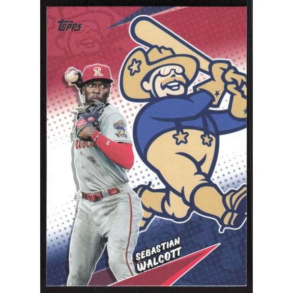 2025 Topps Pro Debut Stars of MiLB #STAR-22 Sebastian Walcott RC Rookie Frisco RoughRiders MiLB Baseball Trading Card