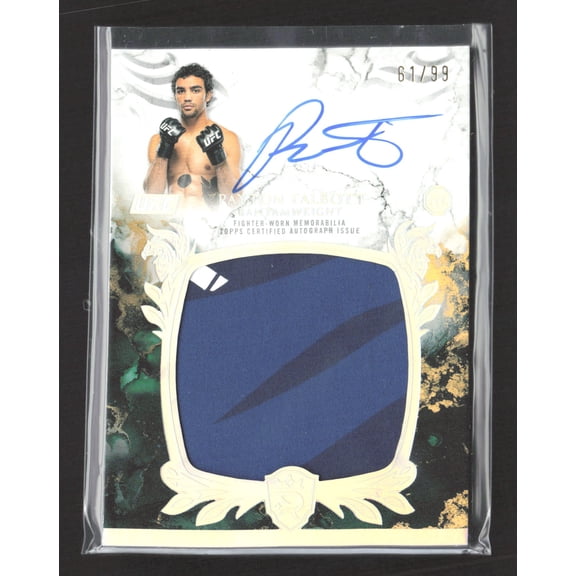 2025 Topps Royalty Collection UFC Payton Talbott RRA-PT 61/99 Rookie Relic Auto Memorabilia Card