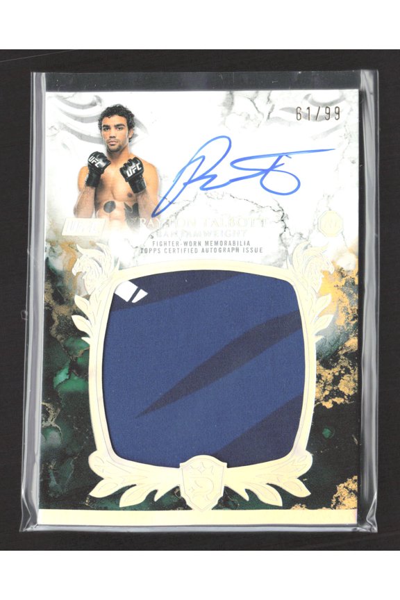 2025 Topps Royalty Collection UFC Payton Talbott #RRA-PT /99 Fighter-Worn Memorabilia Rookie Relic Autograph Card