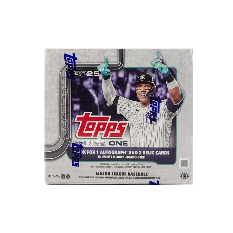 Topps 2025 Series 1 Baseball Hobby Jumbo Box, 350-Card Set
