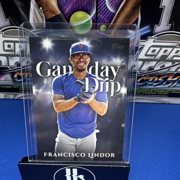 2025 Topps Series 1 Celebration! Francisco Lindor #GD - 25 Gameday Drip Exclusive Insert