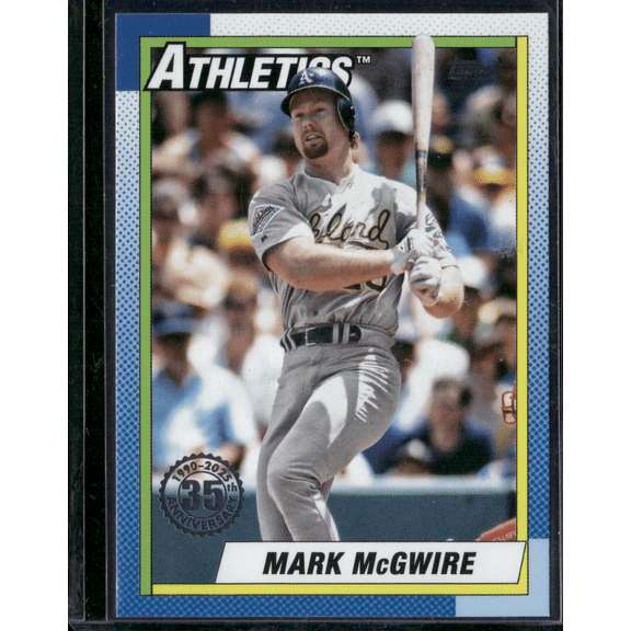2025 Topps Series 1 Mark McGwire Oakland Athletics 1990 #T90-66 Baseball Card